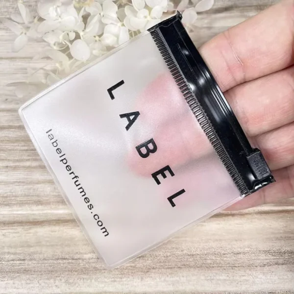 Compact PVC Jewelry Packing Bag with black slider zipper, ideal for small jewelry and accessory storage