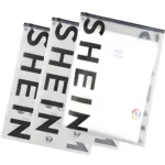 Frosted custom packaging bags for clothing with resealable zipper and printed branding