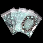 Printed self sealing bags with decorative patterns used for small retail products