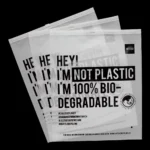 Resealable biodegradable bags with zip lock closure for clothing and retail packaging