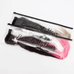Wigs Hair packaging Bags holding hair bundles with custom printed brand logo